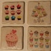 Customized Cupcake Tile Coasters