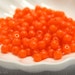 Orange Glass Beads 4mm Czech Pressed Round Opaque Milky (100)LAST