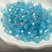 Blue Fire Polished Glass Bead 4mm (50) Czech Faceted Polish Round Sky last