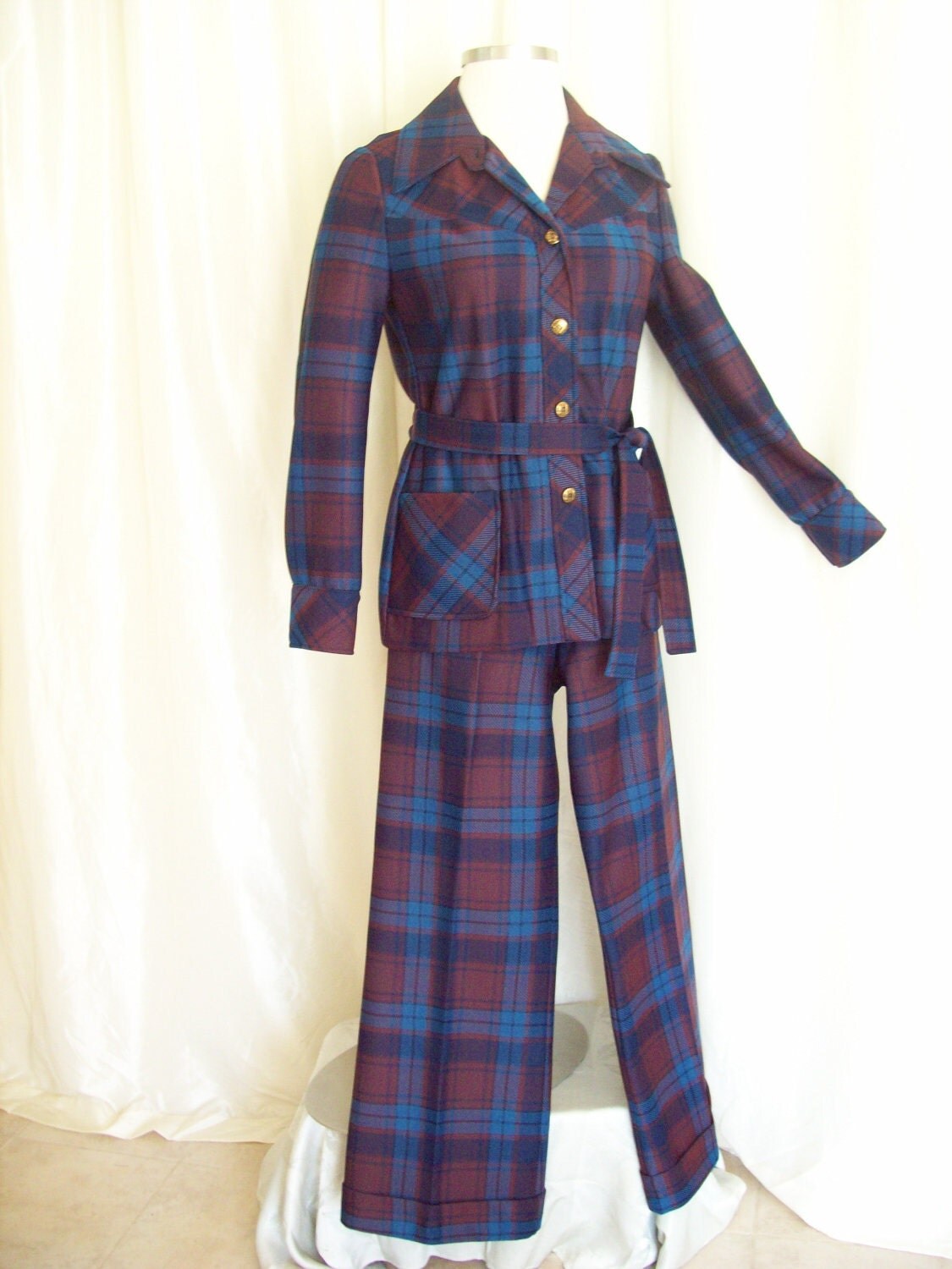 70s womens pant suit