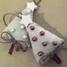 Burlap Cinnamon Stick Little Christmas Trees Ornament Set