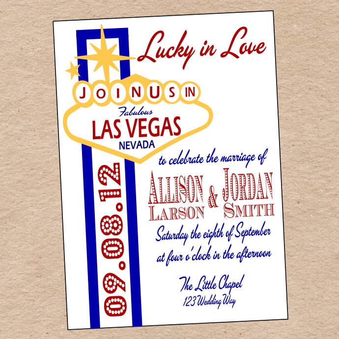 Las Vegas Save The Date Invitations 4