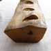Wood Candle Holder - live edge surface reclaimed wood eco centerpiece beeswax candles LCH107