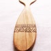 Pyramids Reclaimed wood cooking spoon with wood burned design