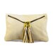 Handmade Clutch Bag, White Italian Leather Purse, Designer Leather Handbag -.- the Envelope -.-