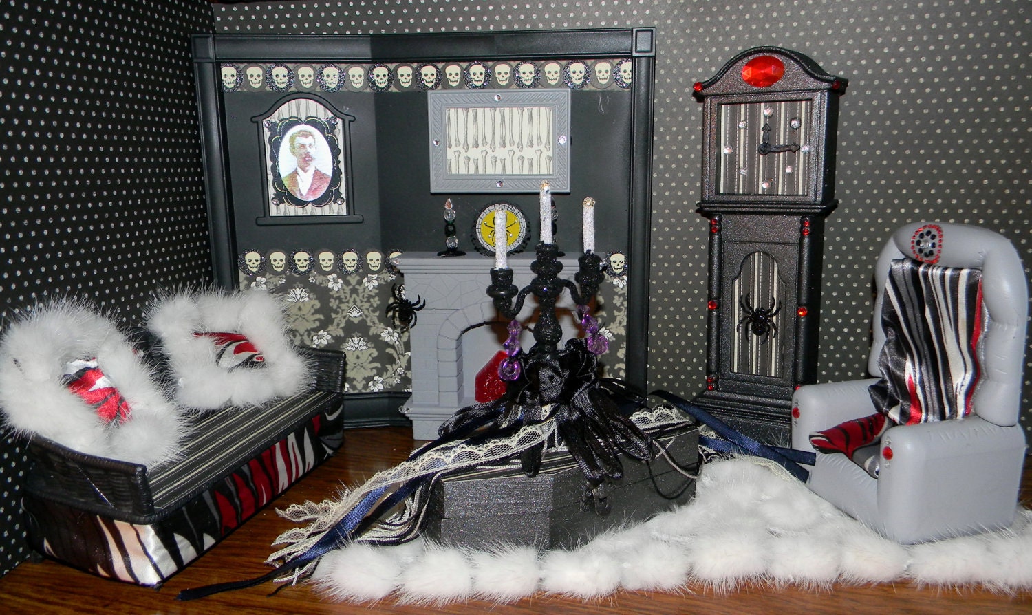 Monster High Custom Made Livingroom Den Furniture Playset