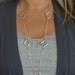 Van Cleef & Arpels inspired silver Clover necklace -- FREE SHIPPING ETSY