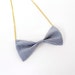 Bowtie necklace -Pin stripe-