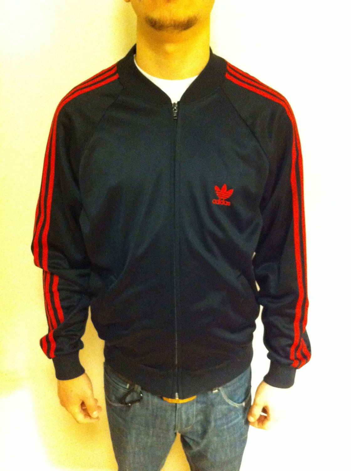 adidas mens black track jacket