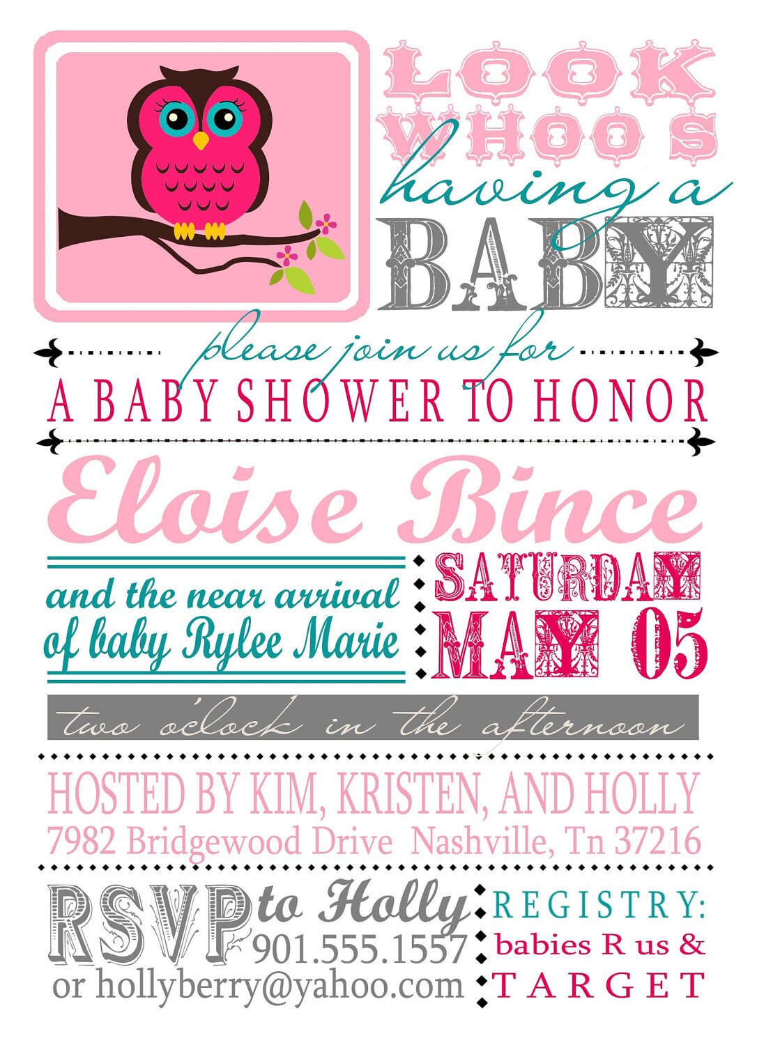 Baby Shower Invitation digital custom by EveryMakingMoment