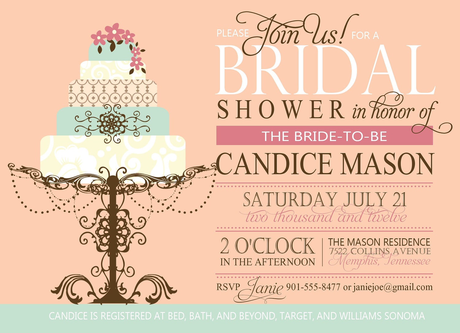 Shower Invitation Samples 6