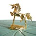 Miniature unicorn brass vintage figurine small collectible
