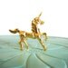 Miniature unicorn animal brass vintage figurine small collectible