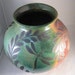 Dragonfly Raku Vase