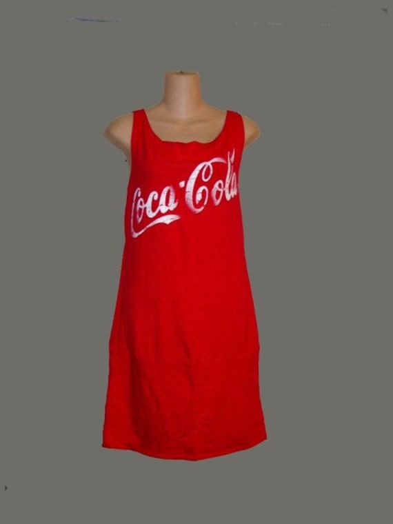 NWT Vtg Coke Coca Cola Tee Shirt Dress LG