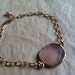 Lovely Light Pink Chalcedony Vermeil Bracelet