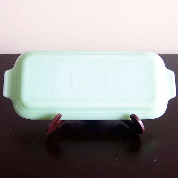 Vintage Fire King Jadeite Covered Butter Dish