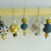 Navy and Mustard Mix Stitch Markers