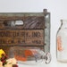 Vintage Glass milk bottles - set of 3