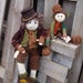 Pip- 28 inch, Hugo 17inches OOAK Art doll, Hand knit, rag doll, soft fabric toy, doll, waldorf, soft.plush toy