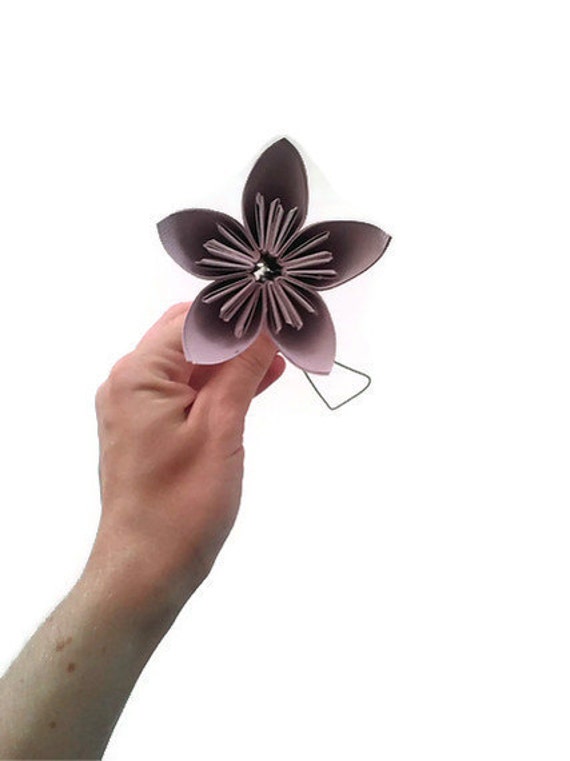 stem flower kusudama origami Kusudama Color by Lilac Pastel Origami SimplyGreenDesigns Paper