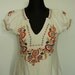 Vintage Hippie Blouse size S/ M , Boho Ethnic, Folk