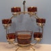 HOLIDAY ENTERTAINING - Culver Style Bar Set - Stand, Ice Bucket and Six Old Fashioneds