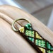Green & Yellow Macrame Key Ring / KeyChain