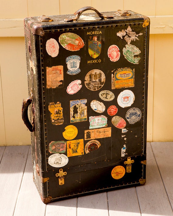 Steamer Trunk / Luggage / Suitcase by BananasAndHammocks on Etsy