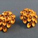 Vintage Trifari gold tone leaf cascade earrings