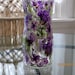 Hand painted Vase with purple flowers