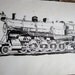 Train Engine St. Louis Iron Mountain & Southern Railway 1966 Drawing