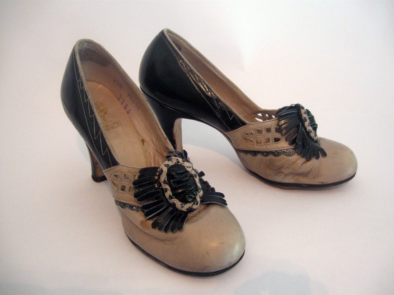 black and tan pumps