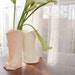 Versatile McCoy Lily Bud Vases / Bookends, Matte Ivory Matched Pair