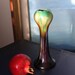 Art Nouveau Drip Glaze Vase with Slim Tulip Silhouette from Belgium