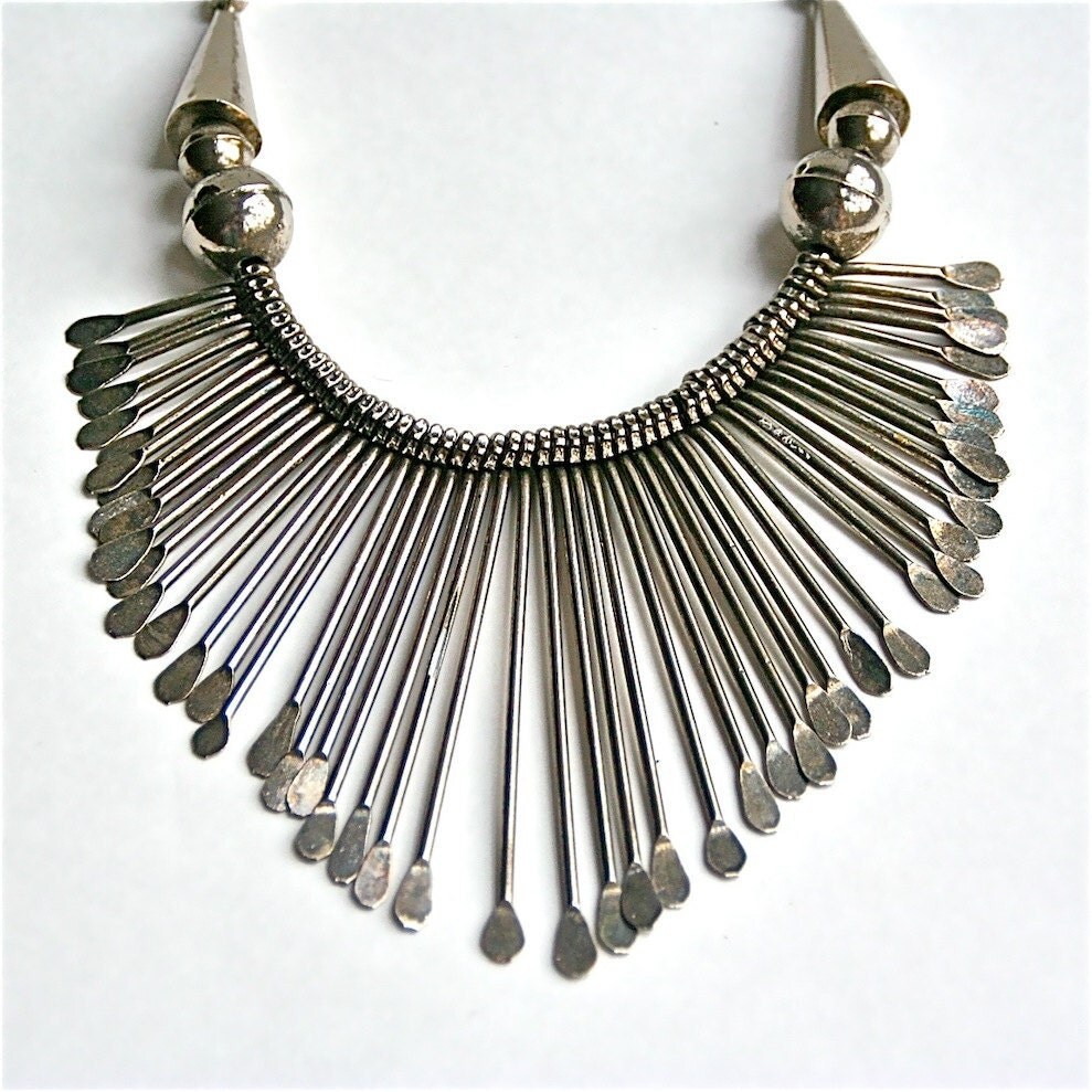 TRIBAL Necklace Vintage Ethnic Jewelry Traditional Tribal
