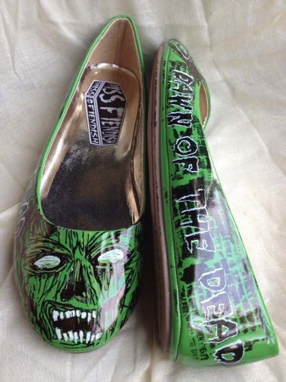 Items similar to Dawn Of The Dead Zombie Shoes on Etsy