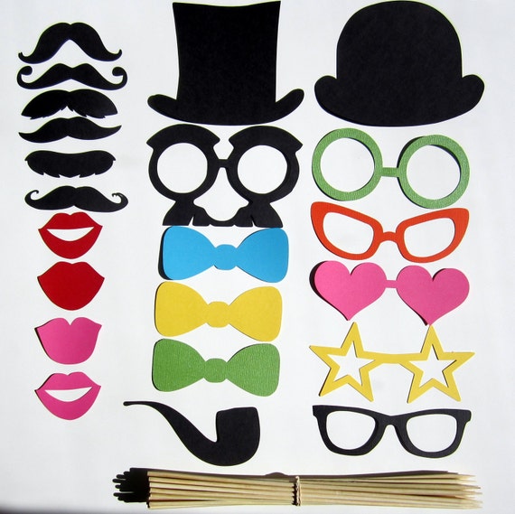 Photo Booth Props 22 Piece DIY Kit