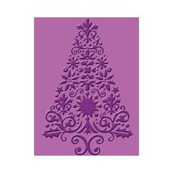 cuttlebug provo craft christmas lace tree embossing folder cuttlebug provo craft christmas lace tree embossing folder