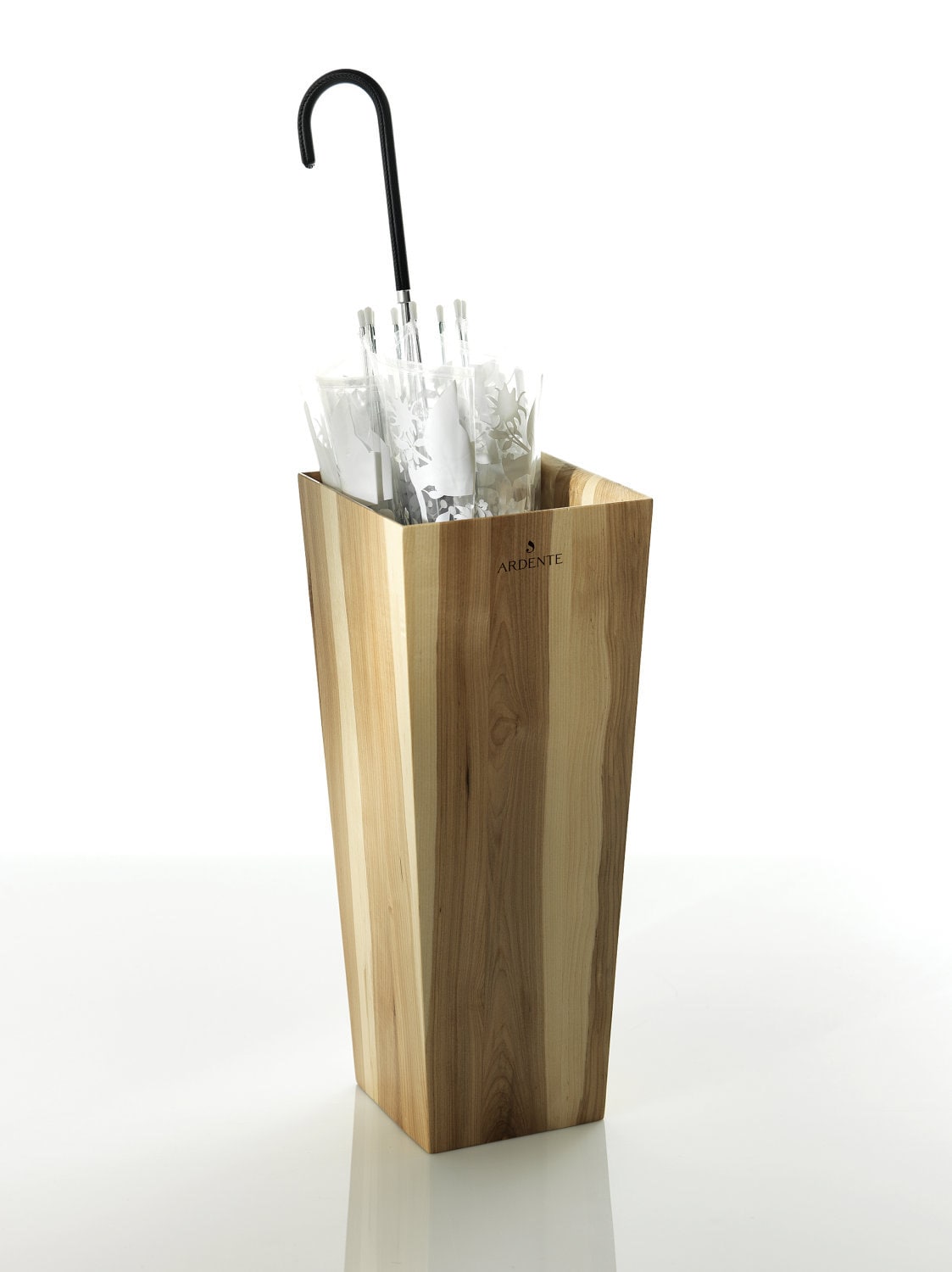 Umbrella Stand in Spalted Wood by ARDENTE Porteparapluie en