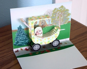 3D Pop up Baby Card Congratulations New Baby Card