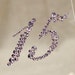 Plexiglass Wedding Table Numbers with Bling Swarovski Rhinestones