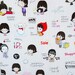 Cute girl diary deco stickers.
