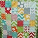 Half Moon Modern baby quilt