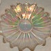 Beautifully Colored Carnival Glass Plate Mother of Pearl Iridil