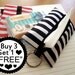 kleenex travel tissue holder, Tissue Holder , Fabric Tissue holder, Tissue Case, travel kleenex covers - Black Striped