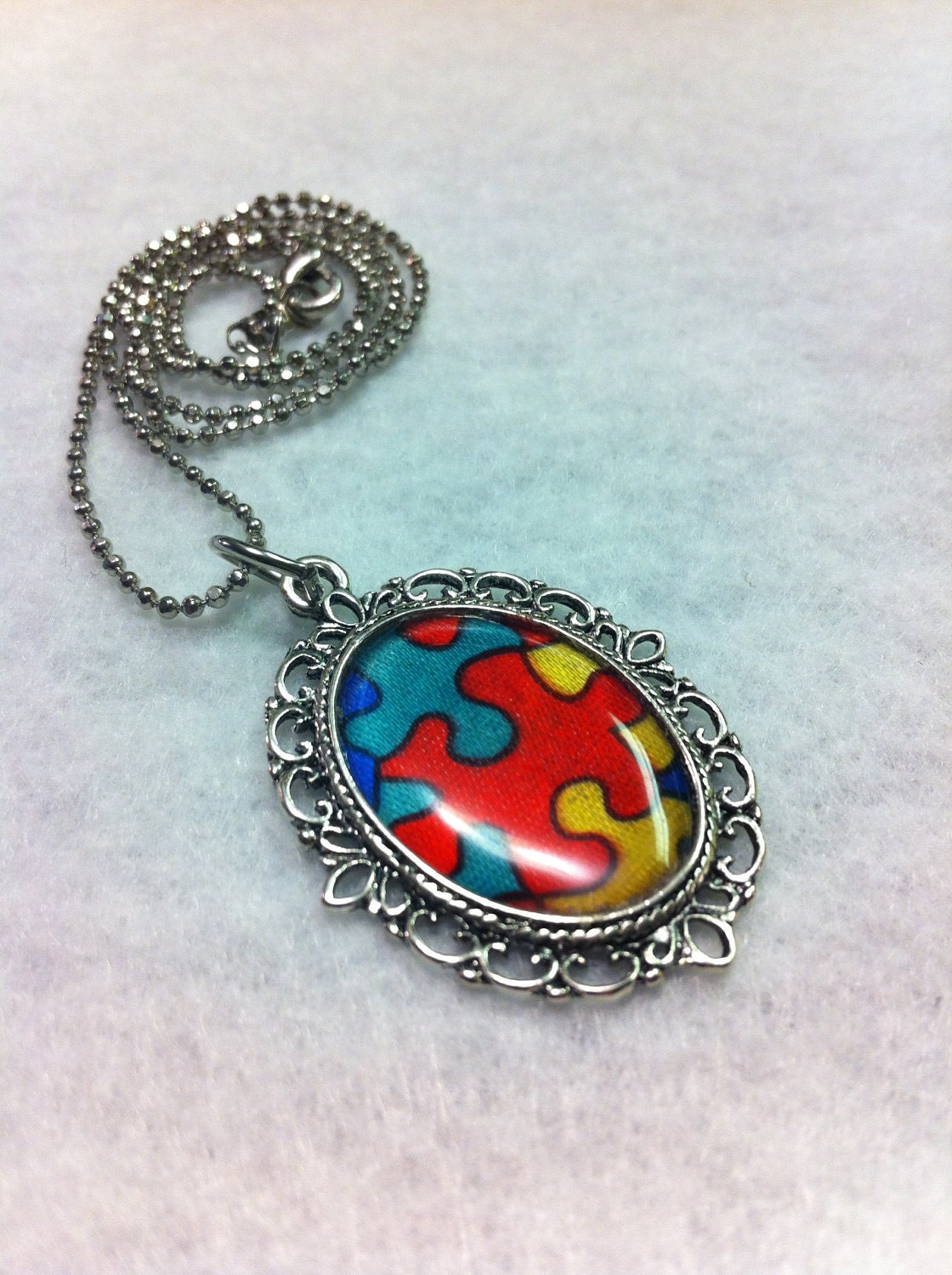 autism awareness necklace by rebelesque on Etsy