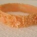 RESERVED FOR MARIA (Vintage floral celluloid bangle bracelet)