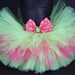 Pink and Citrus Green Whale DOG TUTU