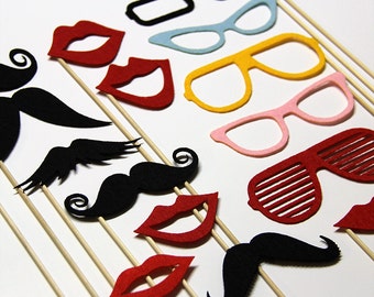 Items similar to Photo booth Props. Wedding Photo Props. Mustache ...